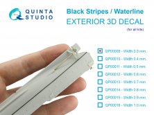 Quinta Studio Black Waterline Stripe 0.3 mm x 2820 mm